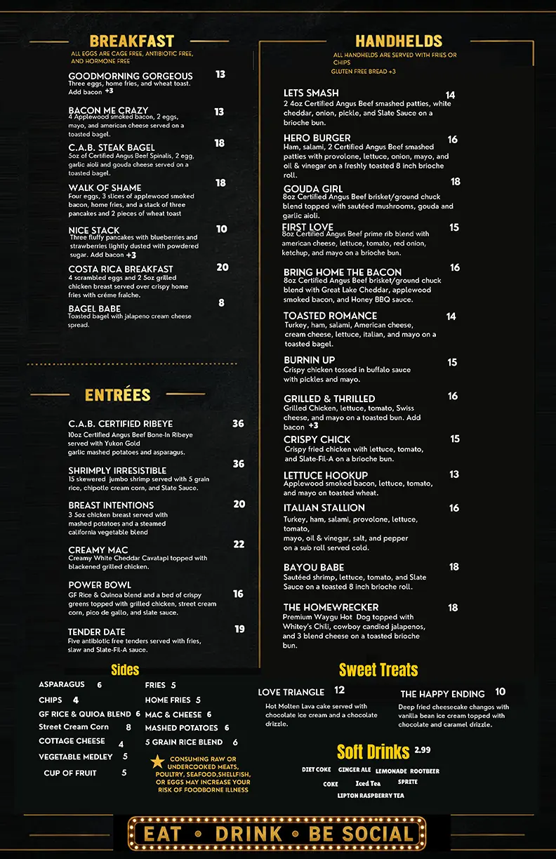 SLATE SOCIAL MENU pg2